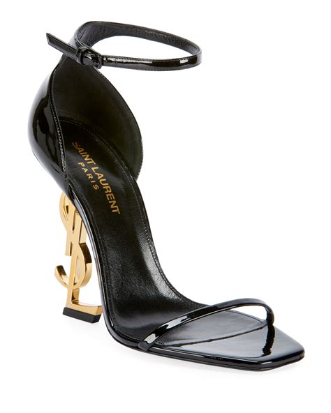 white and gold ysl heels|ysl heels black and silver.